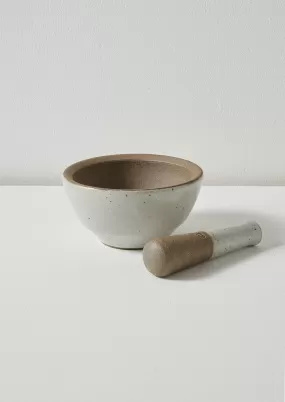 Leach Pottery Pestle and Mortar | Chalk