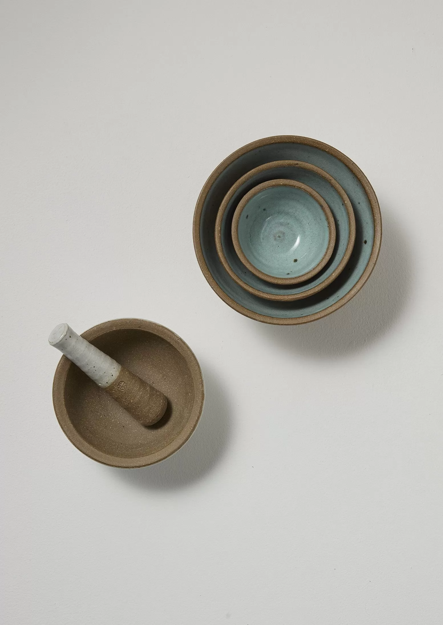 Leach Pottery Pestle and Mortar | Chalk