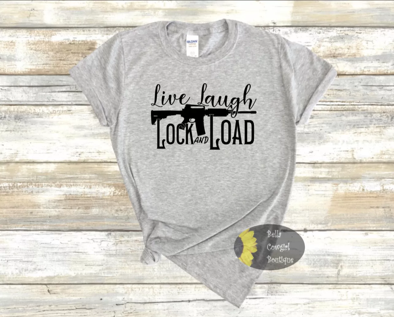 Live Laugh Lock And Load Patriotic 2nd Amendment Women's T-Shirt