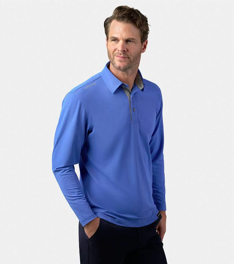 LONG SLEEVE TOUR POLO BLUE