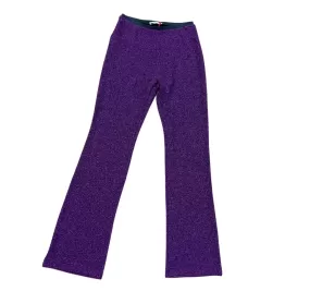 Lurex purple flare pant