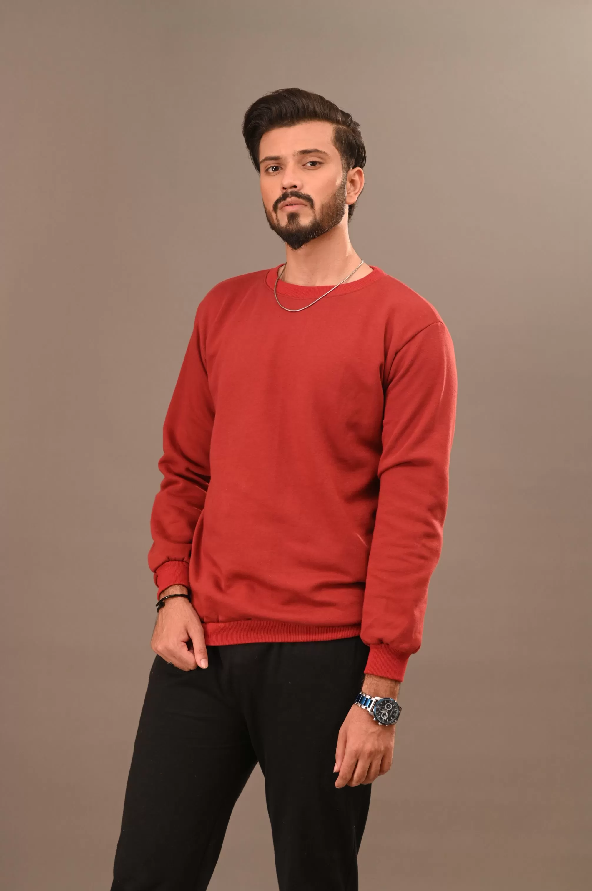 Maroon Basic Sweatshirt