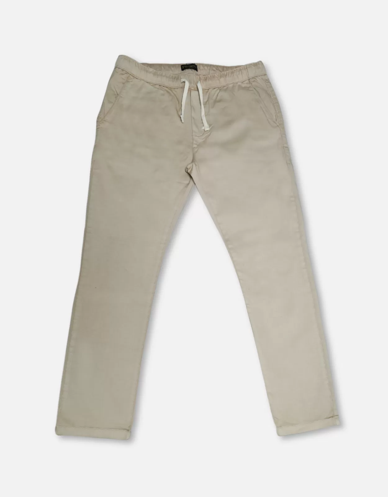 Men's Beige Basic Jogger Pants