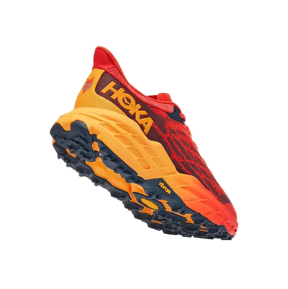 Mens Hoka Speedgoat 5 (Wide) - Fiesta / Radiant Yellow