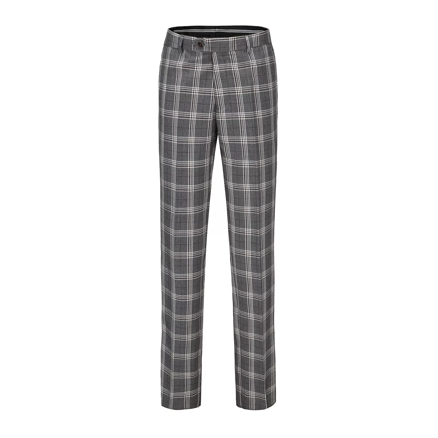 Men's Slim-Fit 3PC Check Plaid Suit