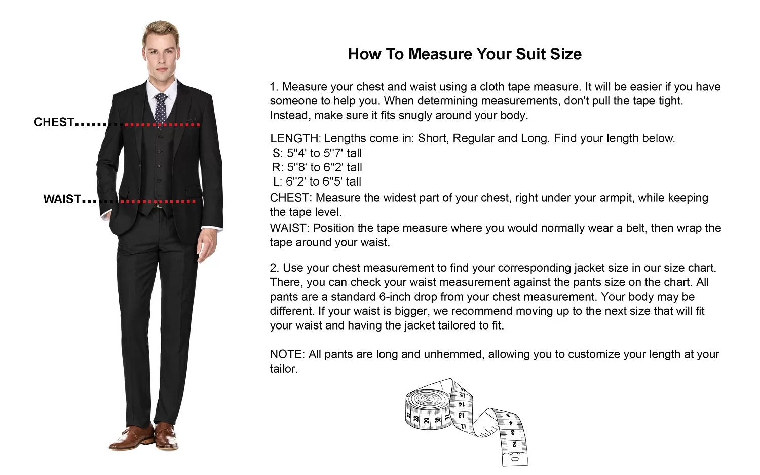 Men's Slim-Fit 3PC Check Plaid Suit