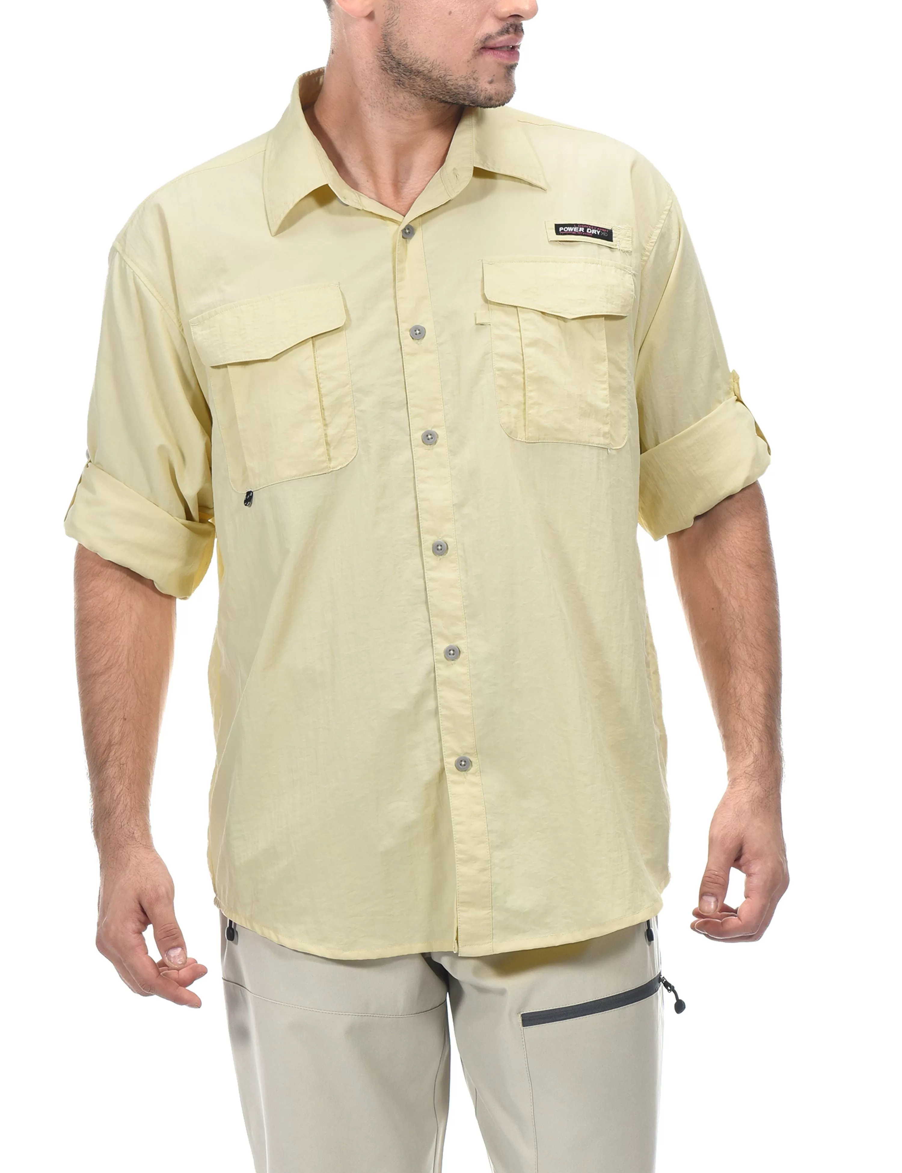 Men's UPF 50  UV Protection Shirt, Long Sleeve Fishing Shirt