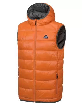 Men's Water-Resistant Hiking Puffer Vest with Hood