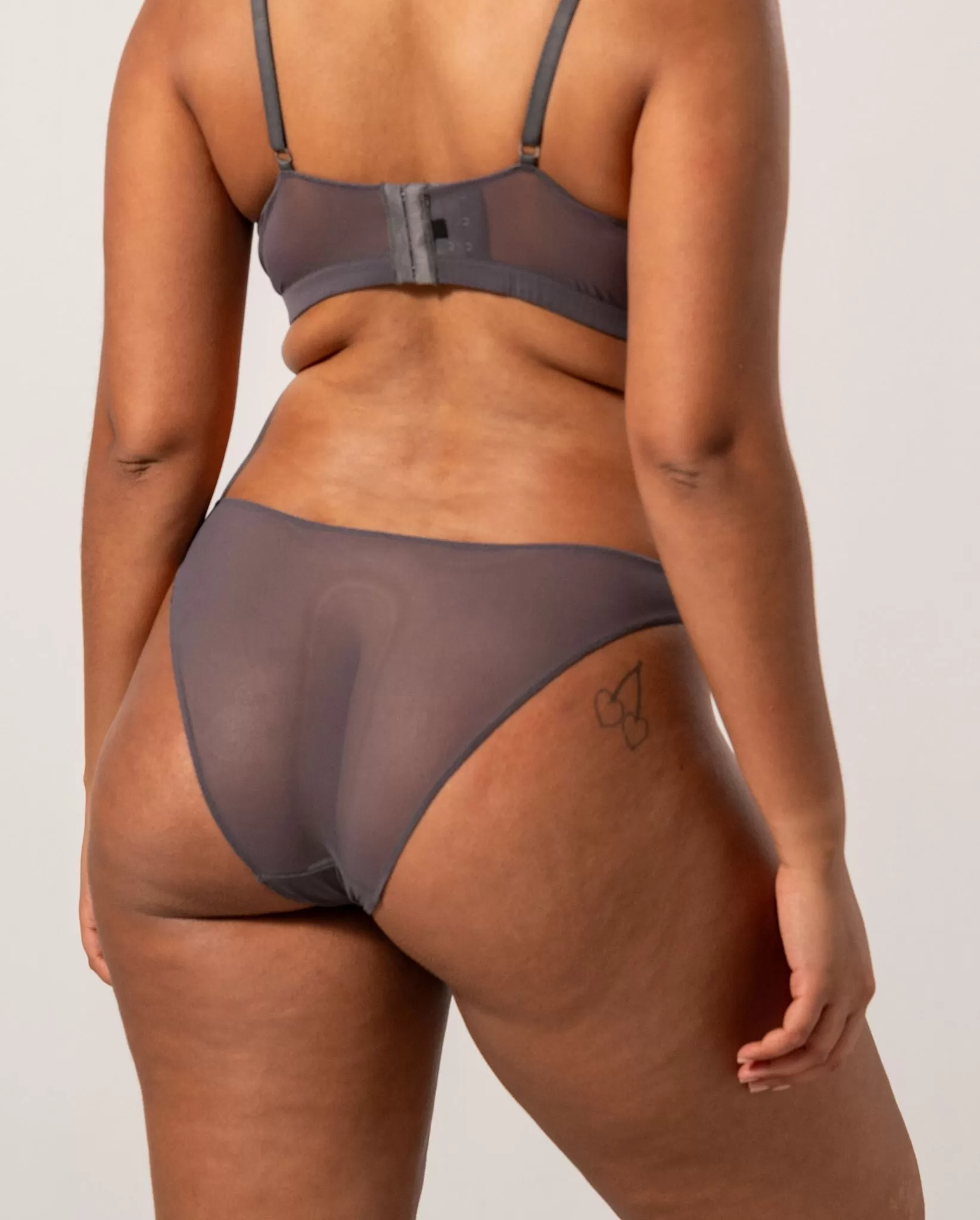 Mesh Bikini Briefs Grey