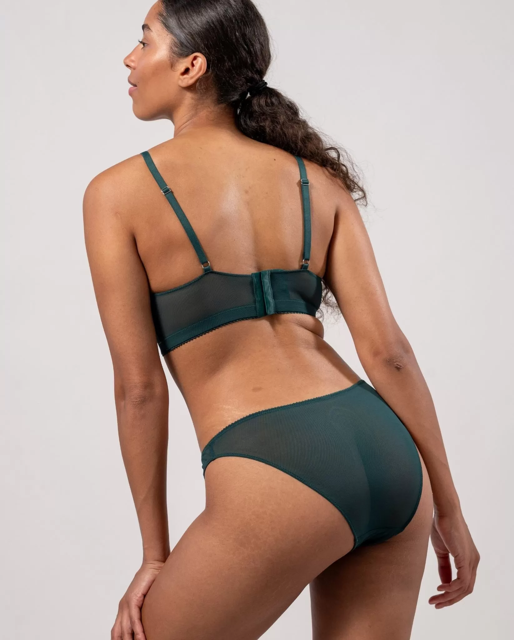 Mesh Bikini Briefs Pine