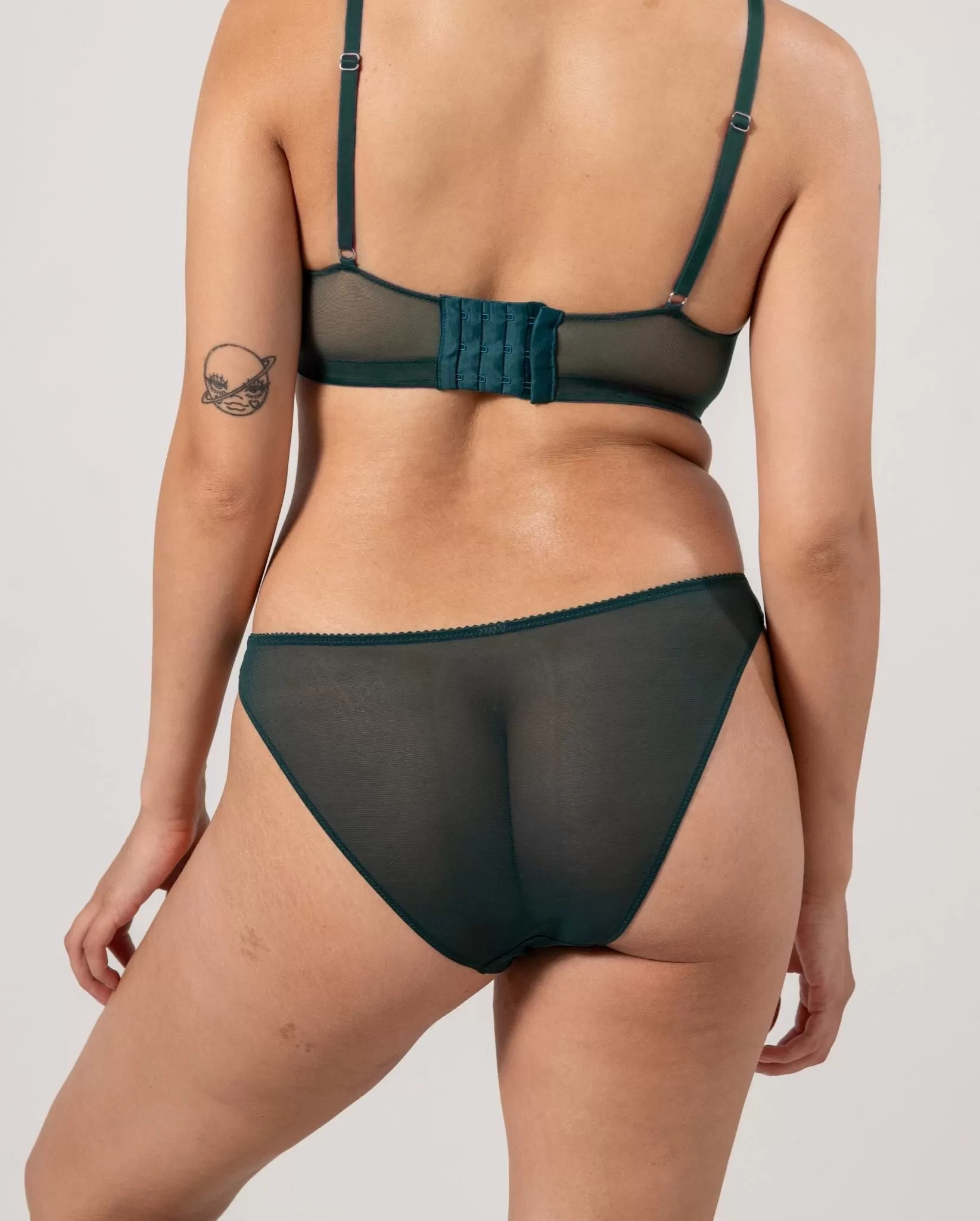 Mesh Bikini Briefs Pine