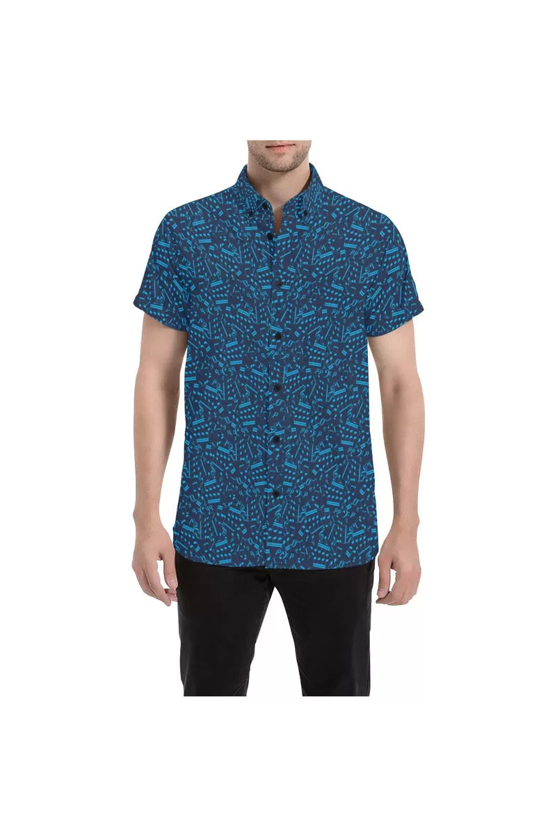 Music Notation Men's All Over Print Short Sleeve Shirt