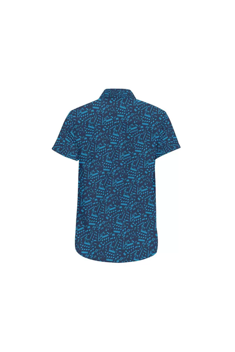 Music Notation Men's All Over Print Short Sleeve Shirt