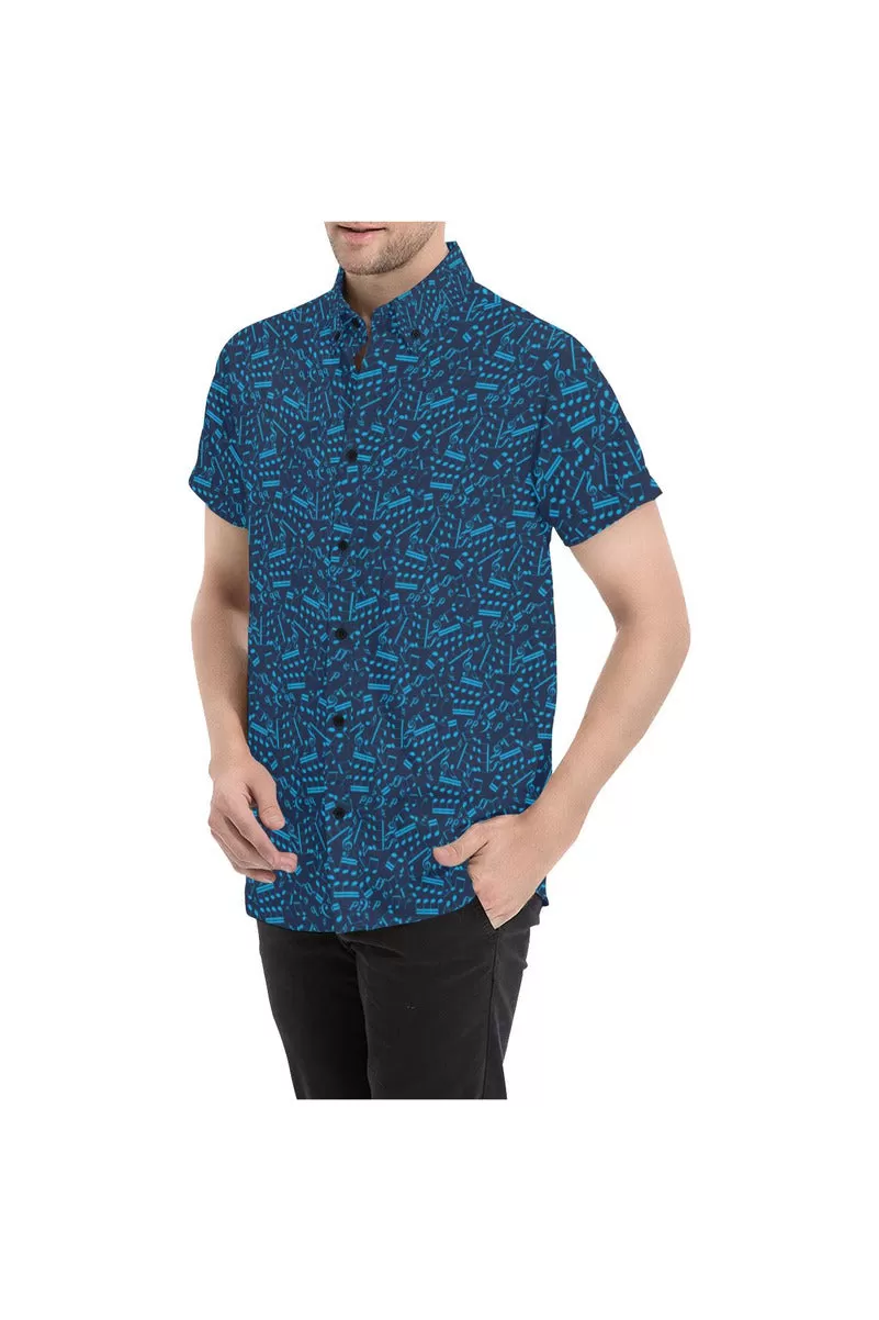 Music Notation Men's All Over Print Short Sleeve Shirt