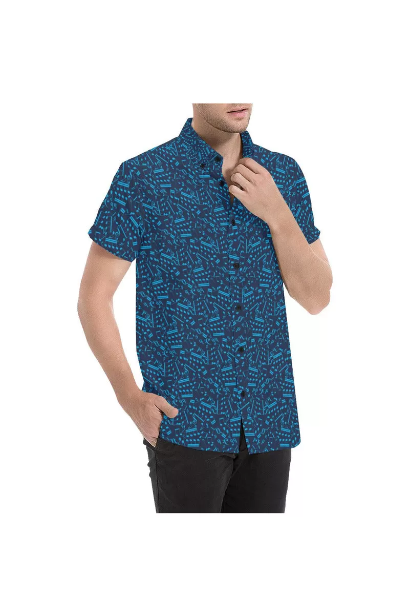 Music Notation Men's All Over Print Short Sleeve Shirt