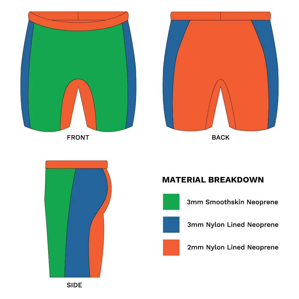 Neoprene Buoyancy Shorts 'Active' 3/2mm