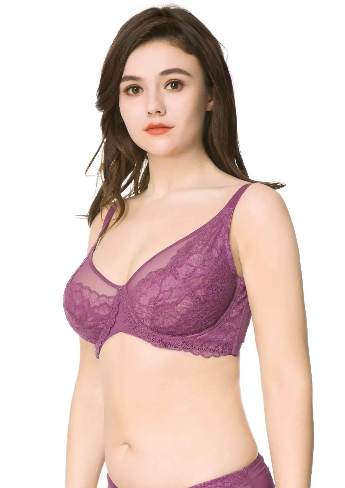 Paeonia Lace Underwire Bra Bundle