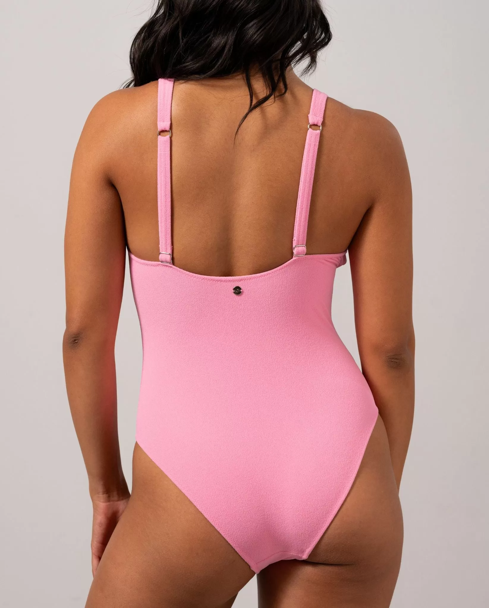 Plunge Swimsuit Candy Pink