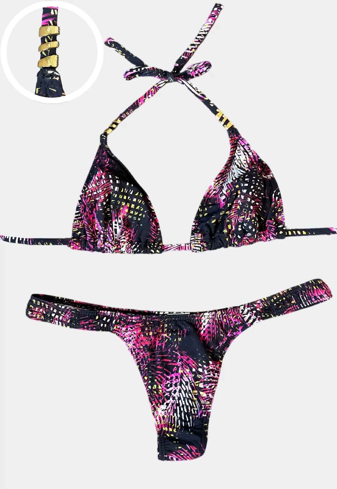 Printed Thong Bikini