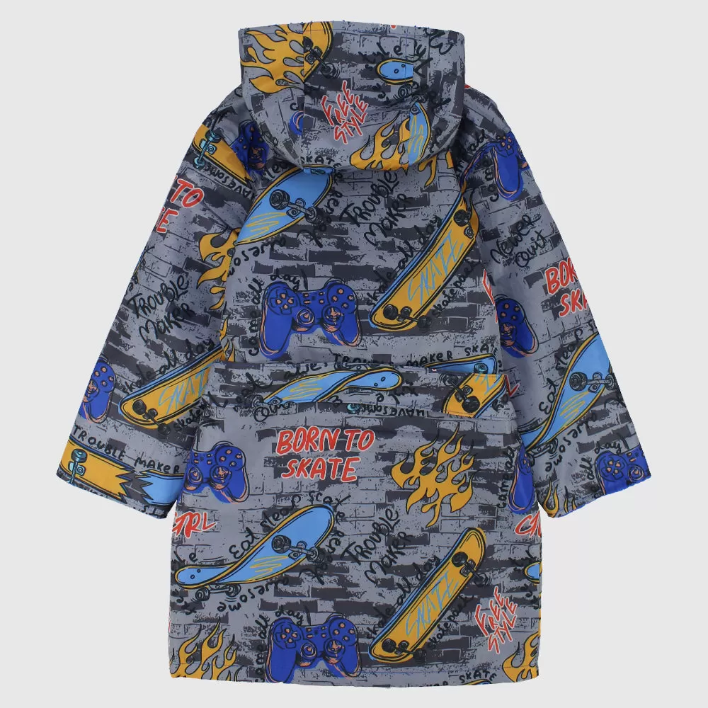 "Born To Skate" Waterproof Swim Robe