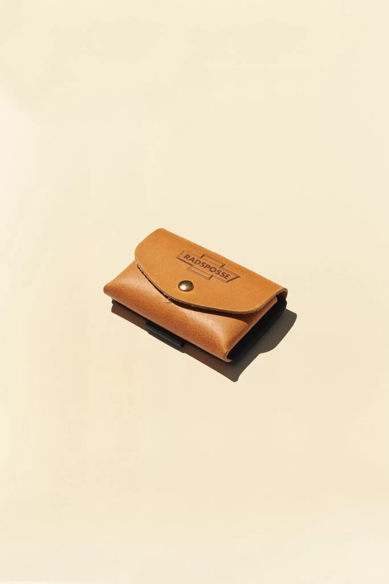 Radiall Posse Leather Tiny Wallet - Camel