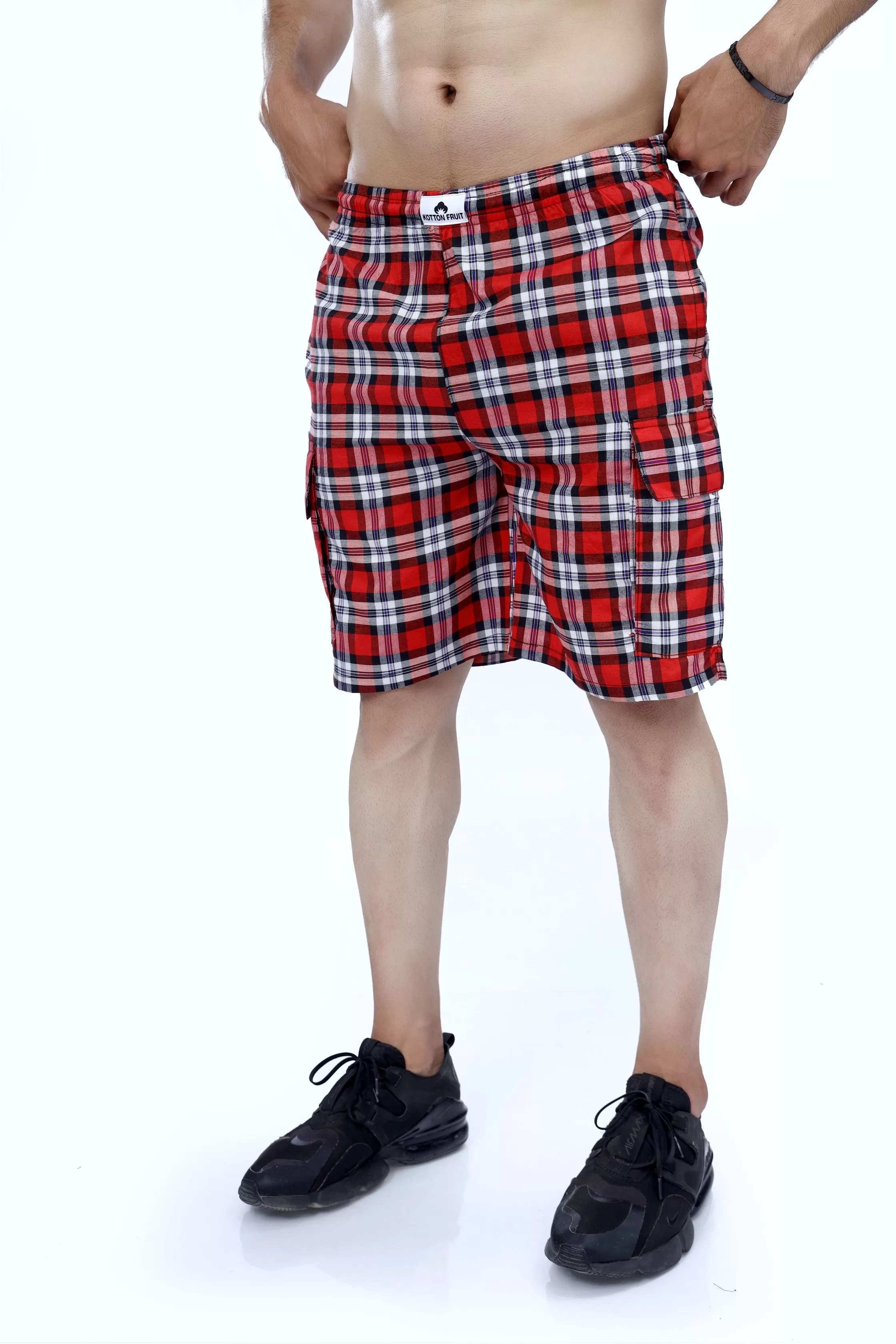 Red Checkered Short