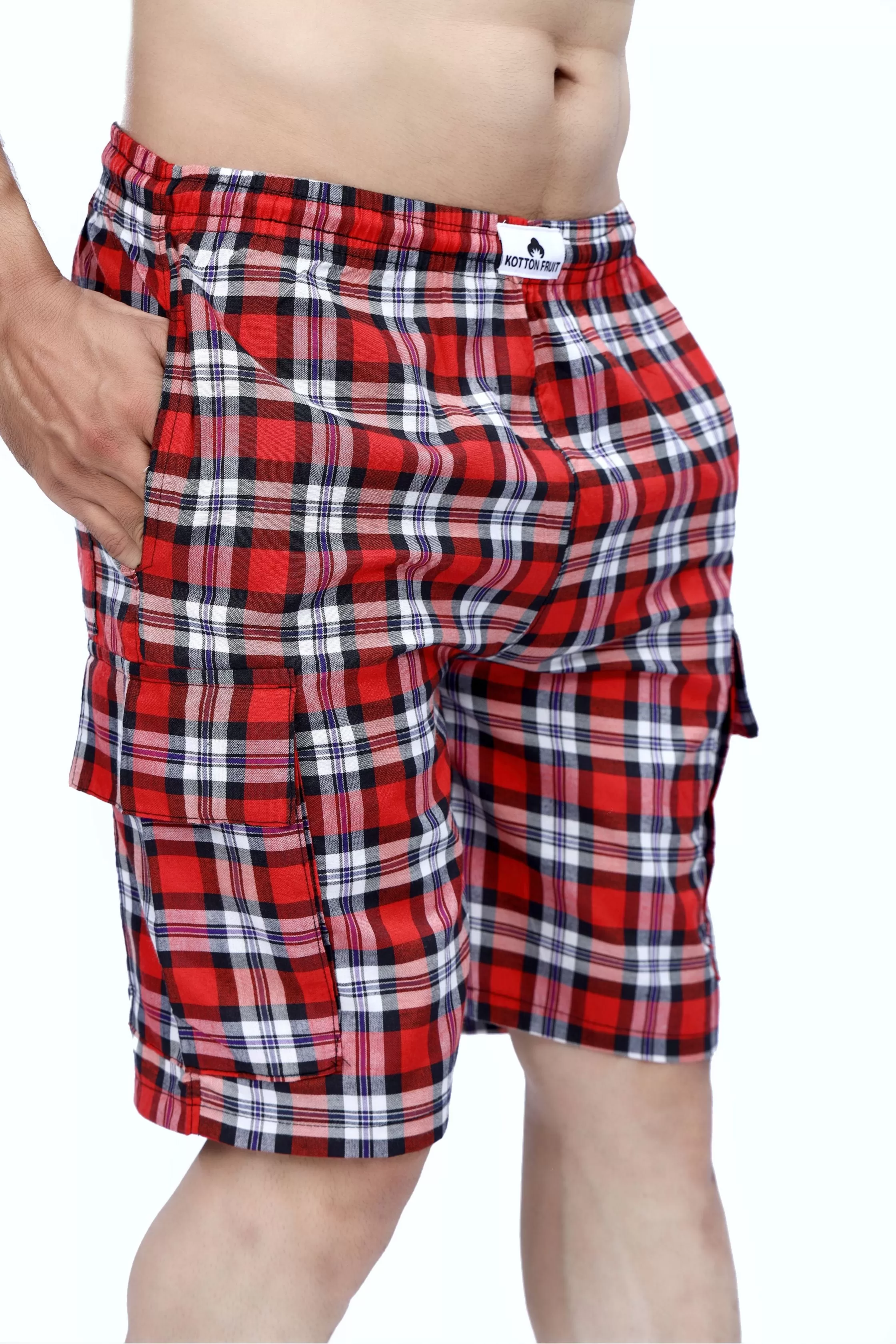 Red Checkered Short