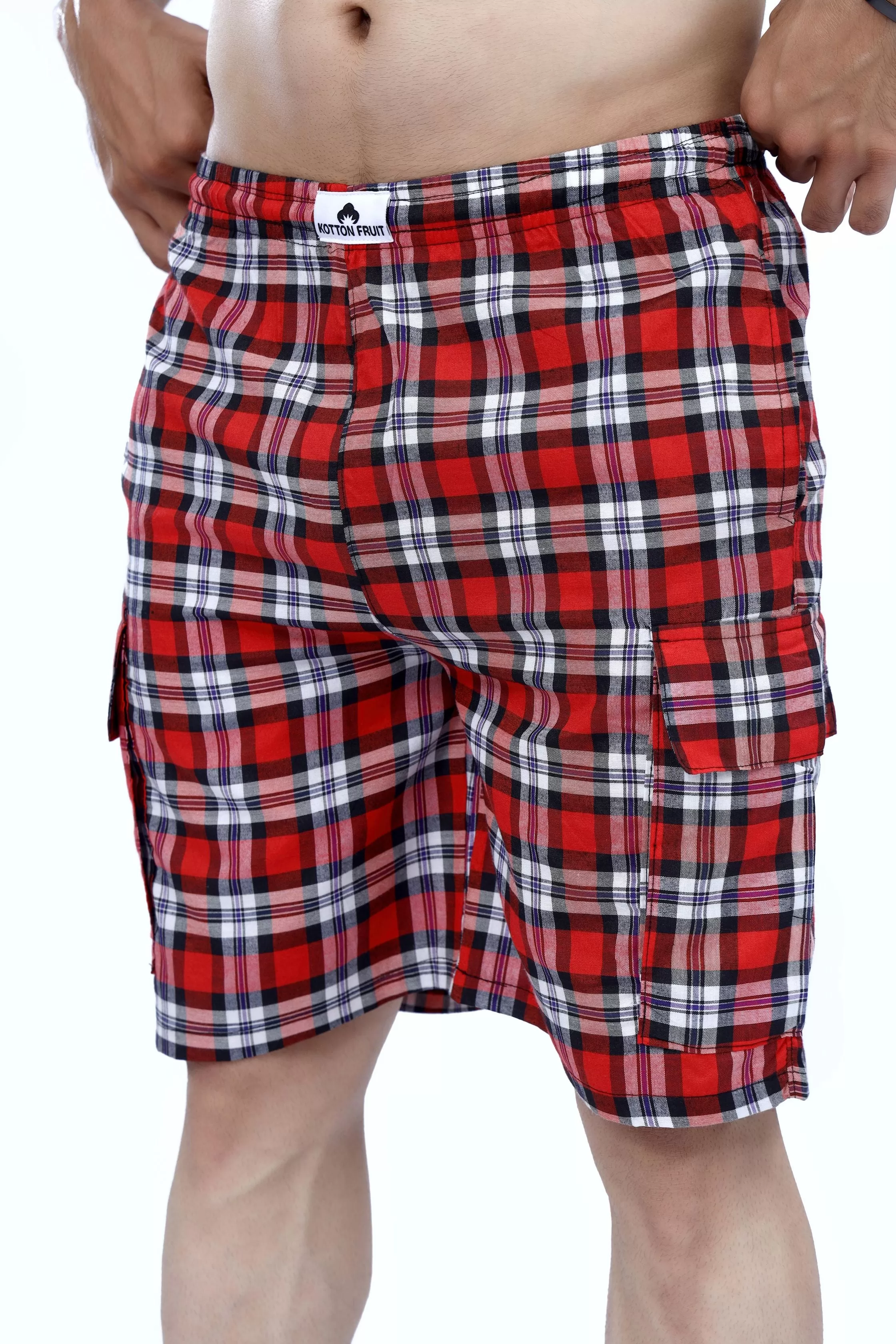 Red Checkered Short