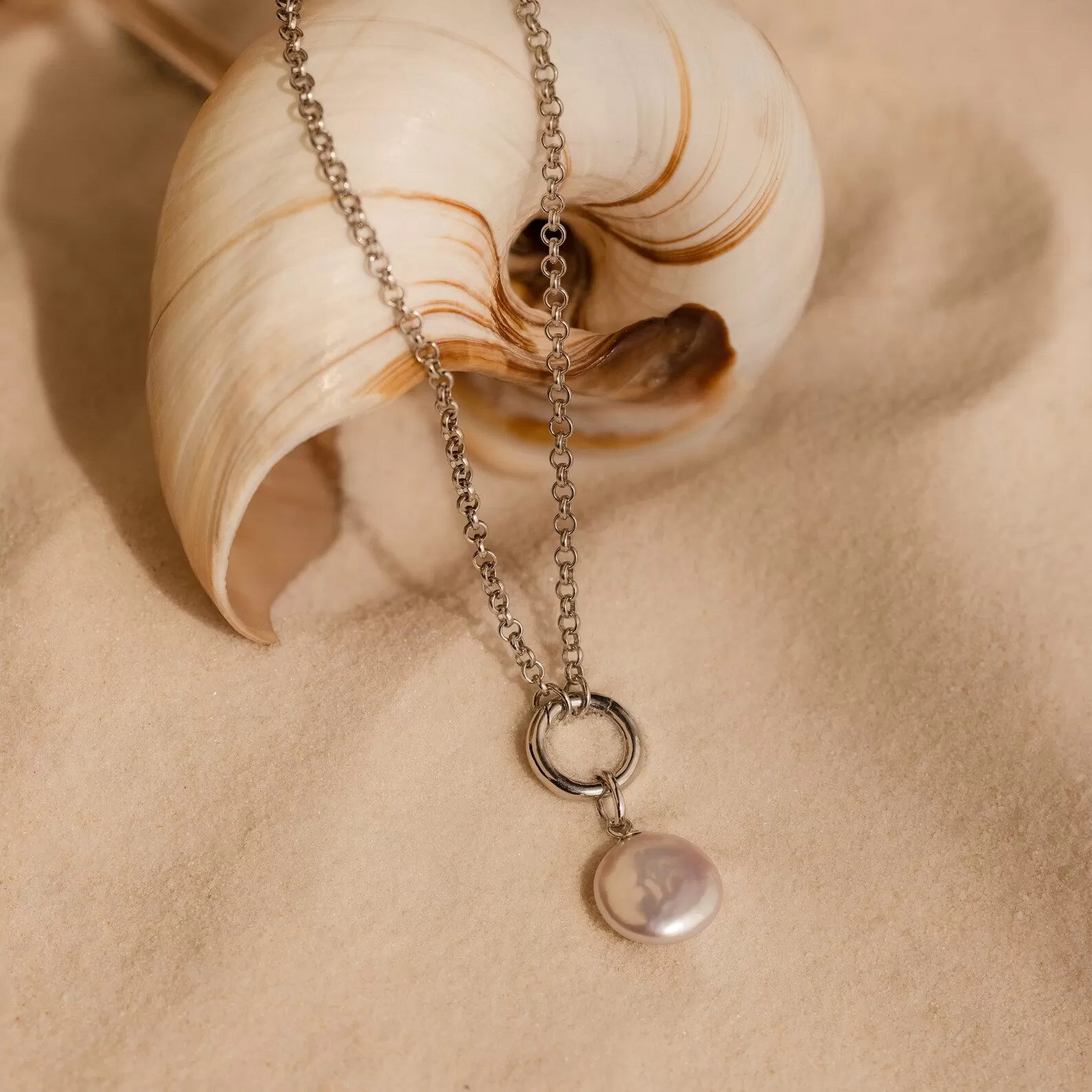 Round Pearl Charm