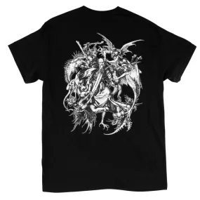 Saint Printed Tee - Black/White