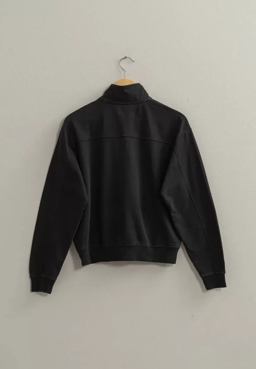 Sammi Scuba Black Quarter Zip