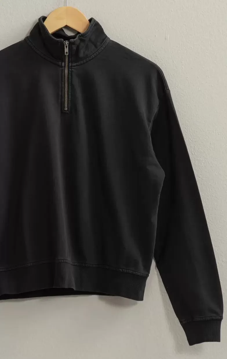 Sammi Scuba Black Quarter Zip