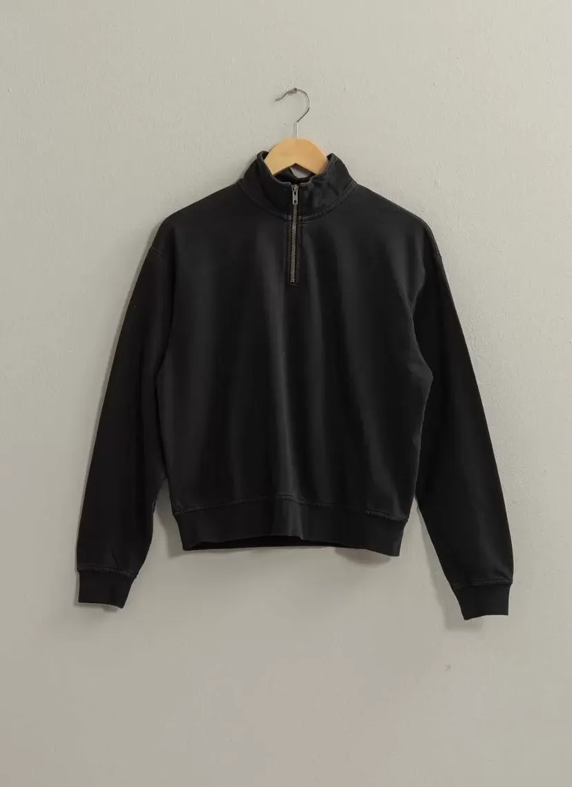 Sammi Scuba Black Quarter Zip