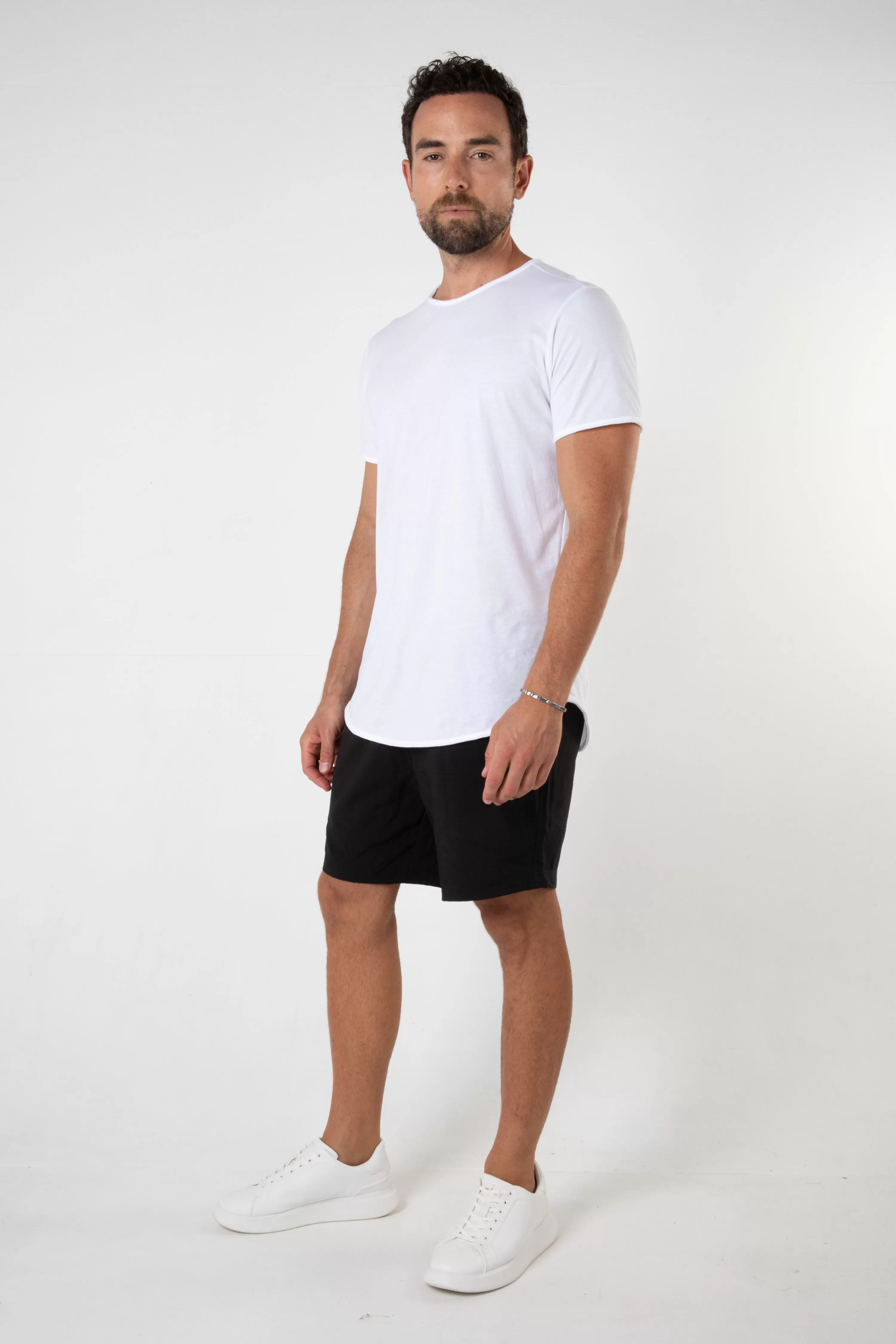 SANTO SWIM SHORT - SEERSUCKER BLACK