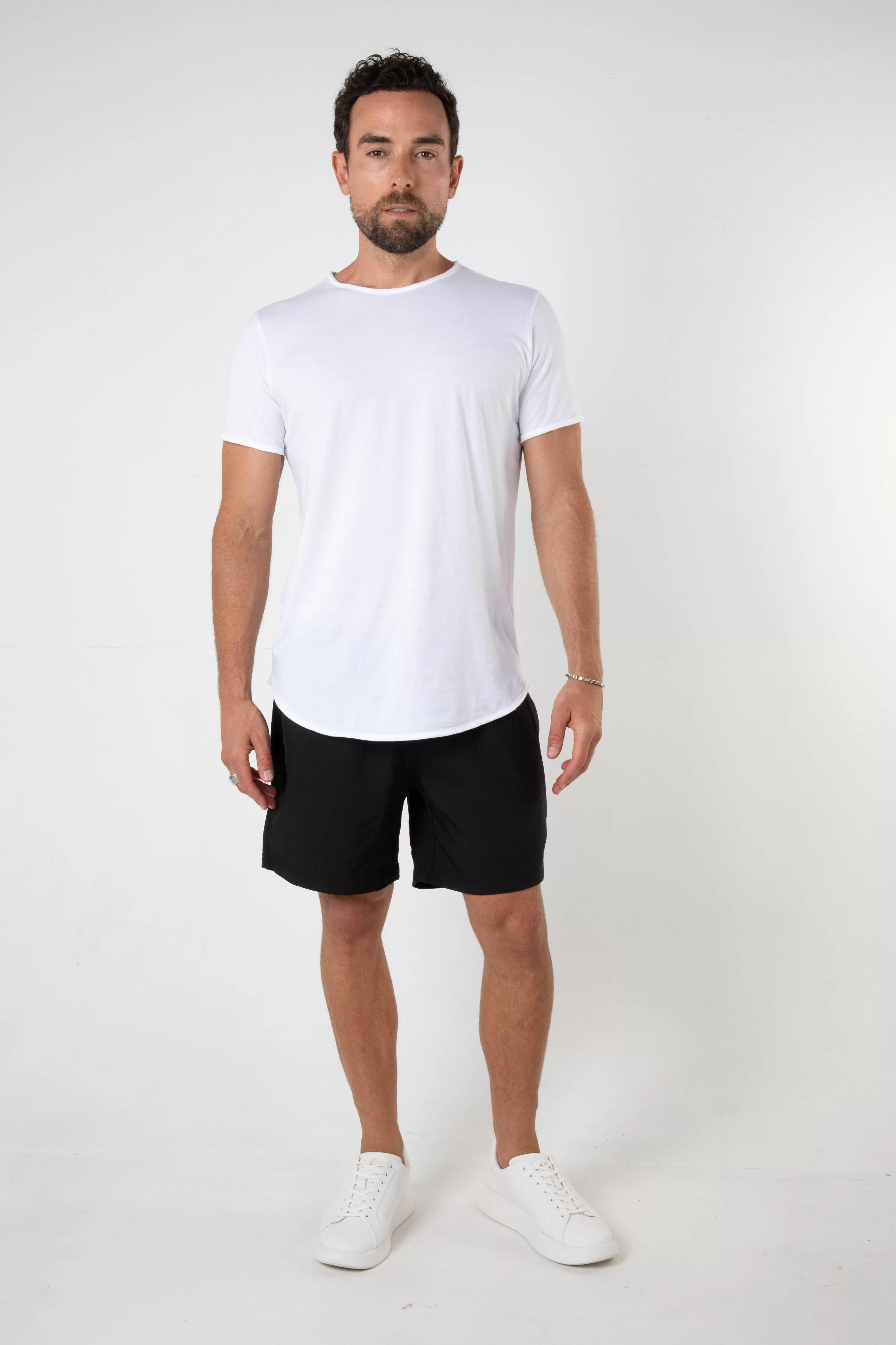 SANTO SWIM SHORT - SEERSUCKER BLACK