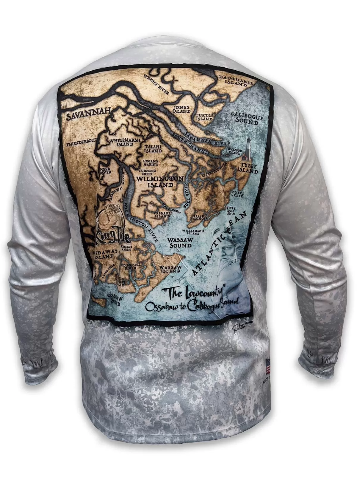 Savannah, GA / King Tide Allover Chart Shirt