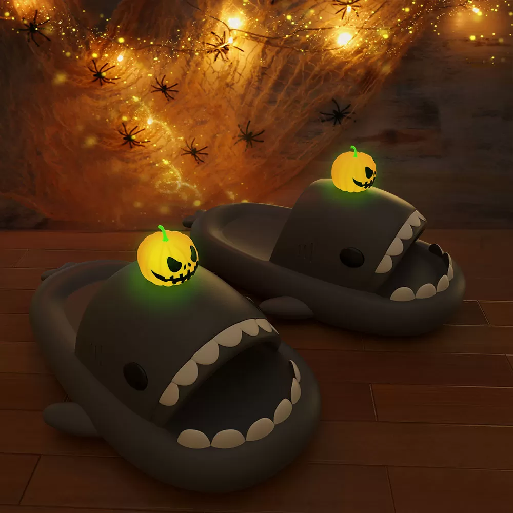 Sharkicks Basic - Pumpkin Shark Slides