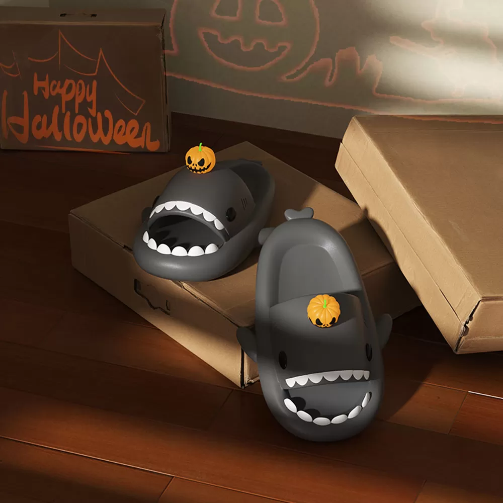 Sharkicks Basic - Pumpkin Shark Slides