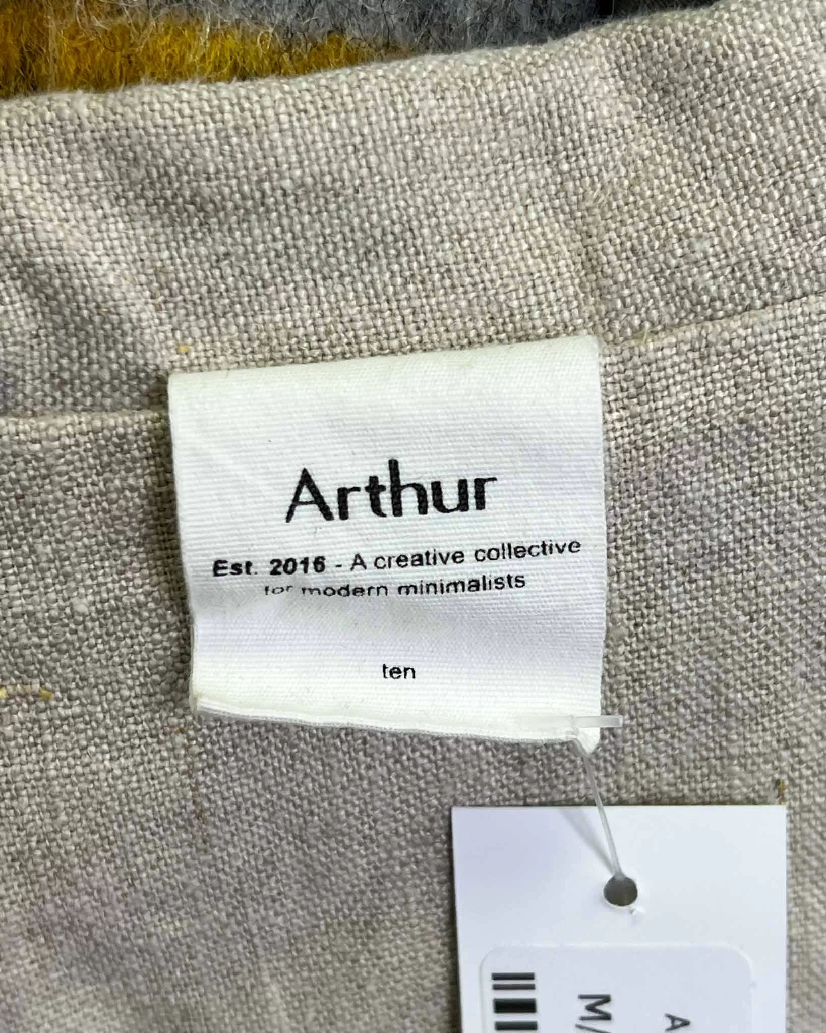 Size 10 - Arthur Apparel Sand Linen Jacket