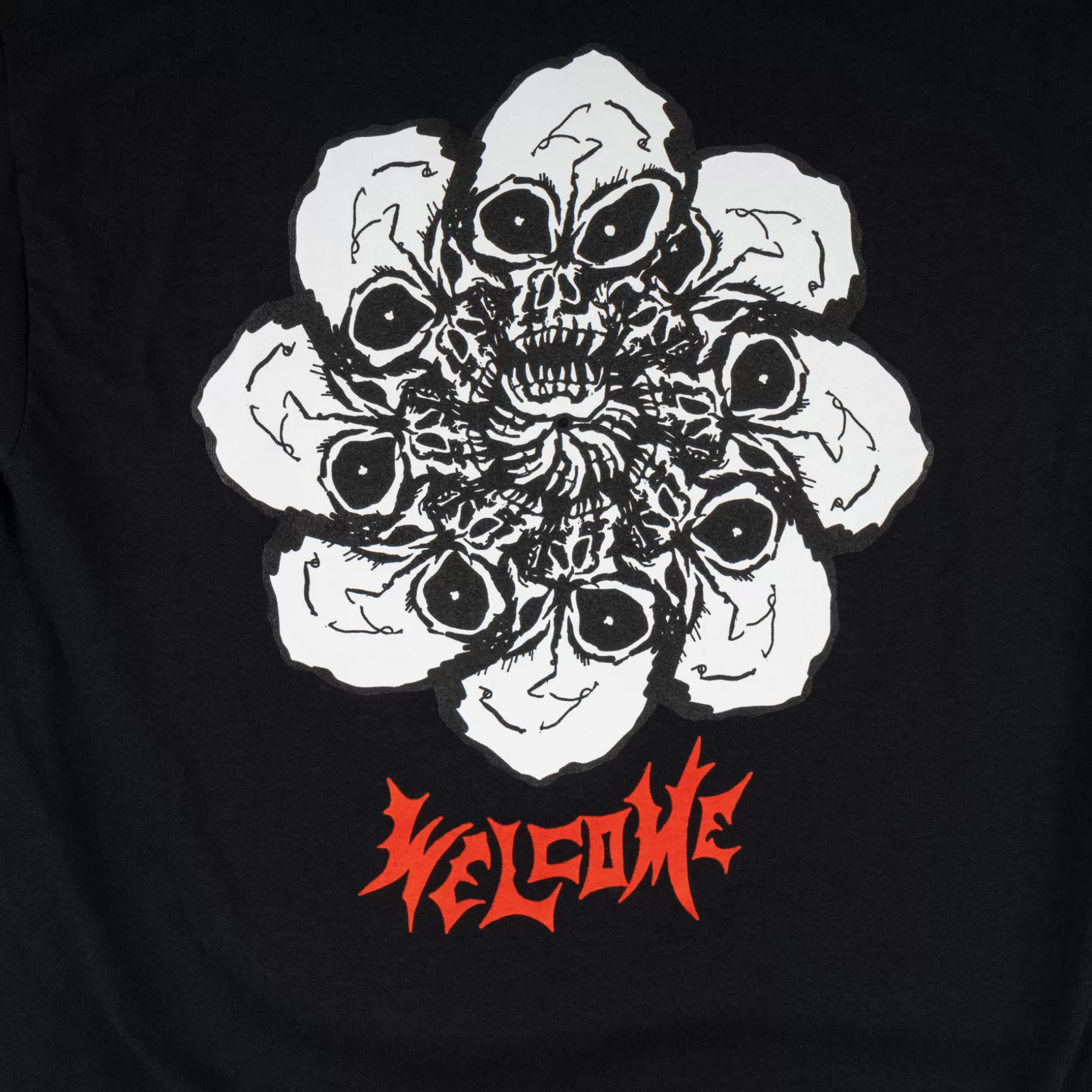 Skull Flower Tee - Black