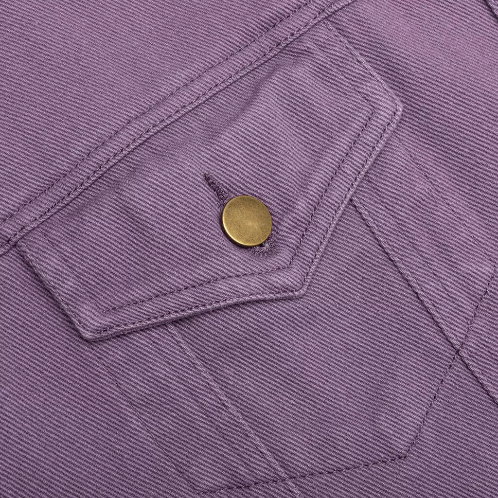 Swingset Denim Top - Purple