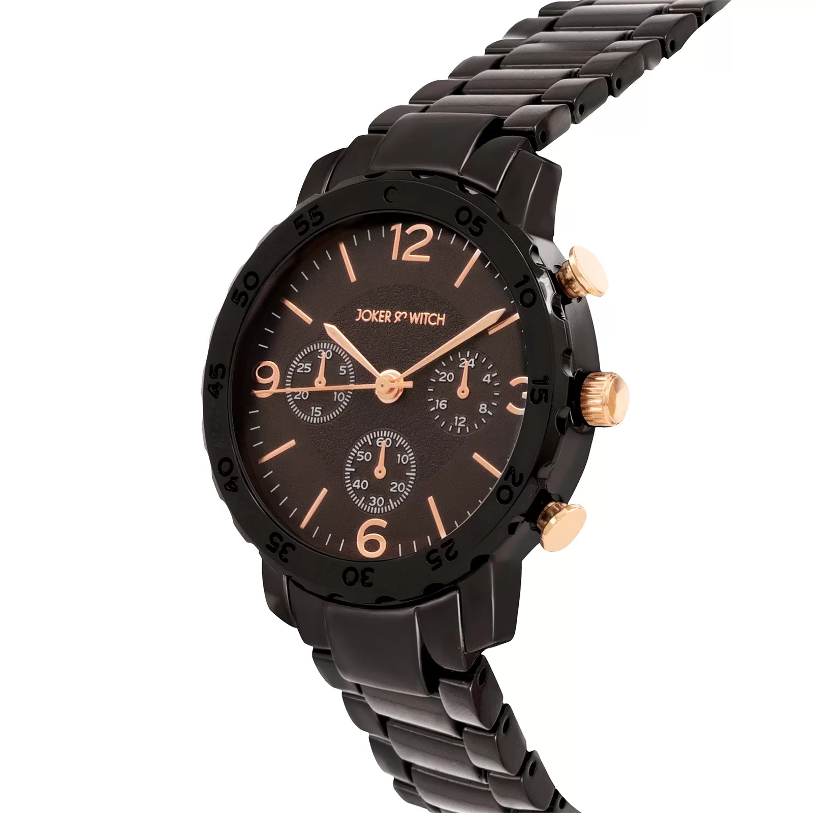 Taye All Black Metallic Strap Watch