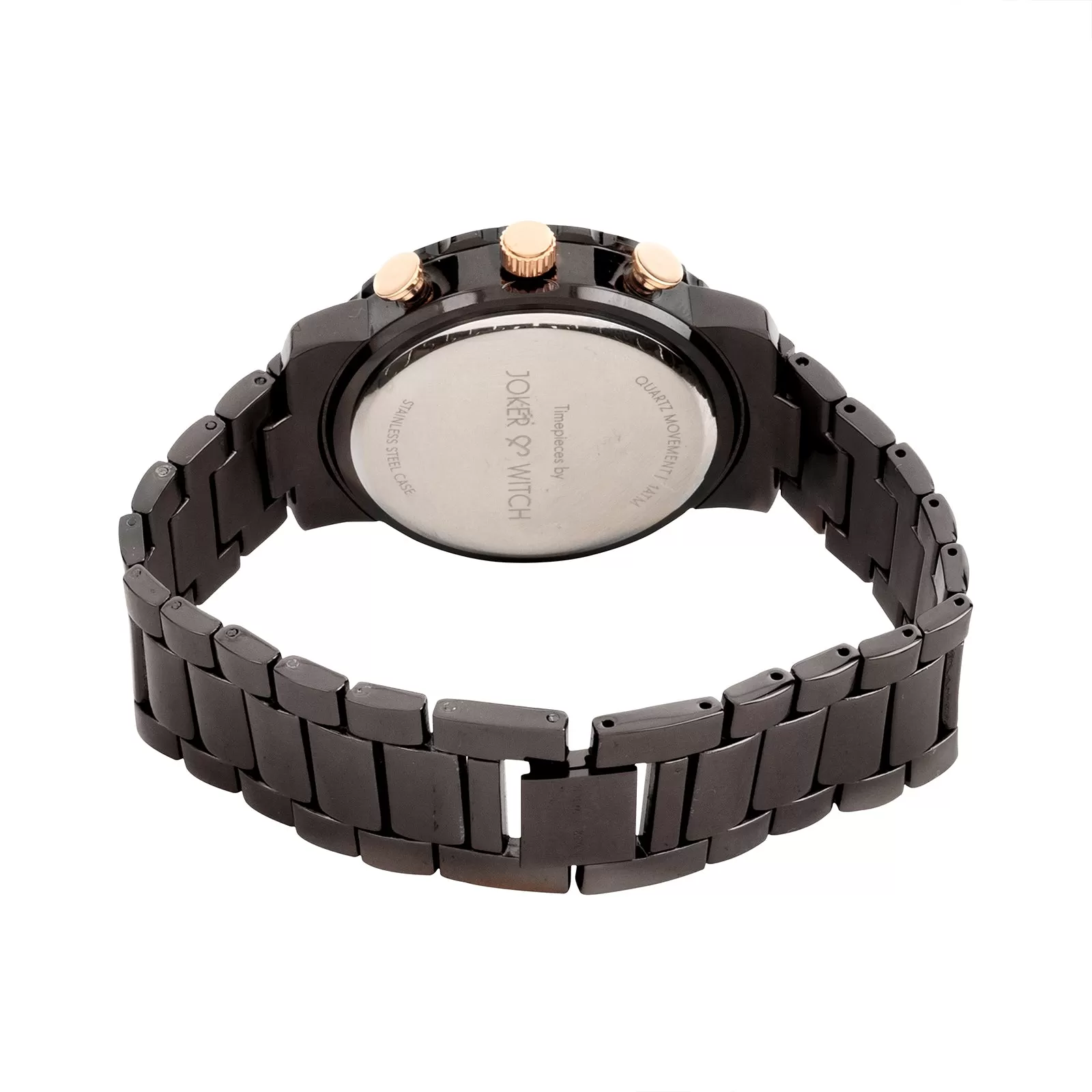 Taye All Black Metallic Strap Watch