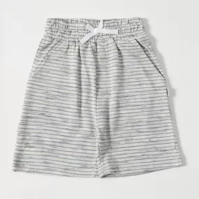 Textured Stripe  Pique Shorts