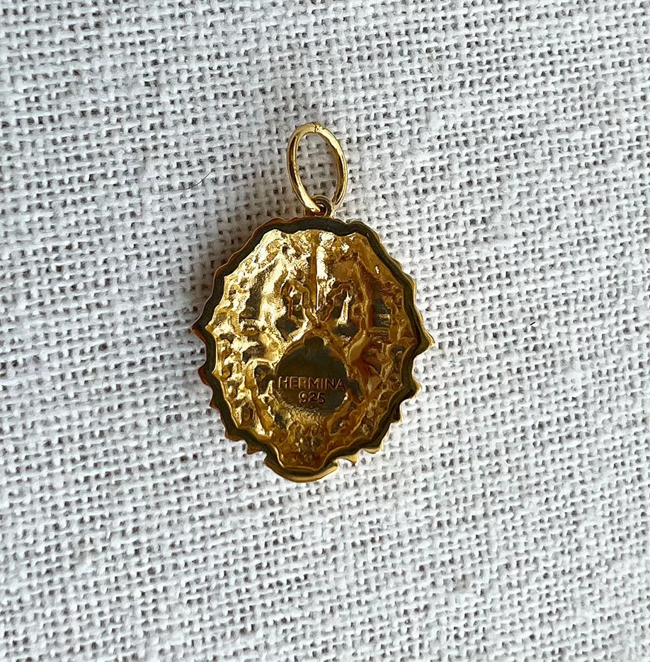 Thireos Large Charm Pendant, Gold