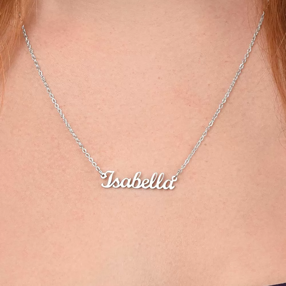 TO MY BESTIE.  PERSONALIZED NAME NECKLACE.  MINIMALIST NECKLACE