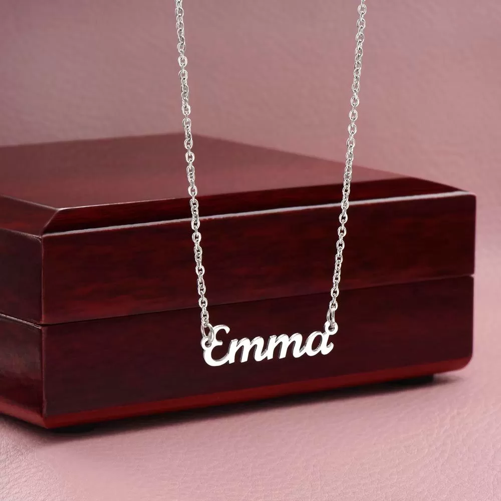 TO MY BESTIE.  PERSONALIZED NAME NECKLACE.  MINIMALIST NECKLACE