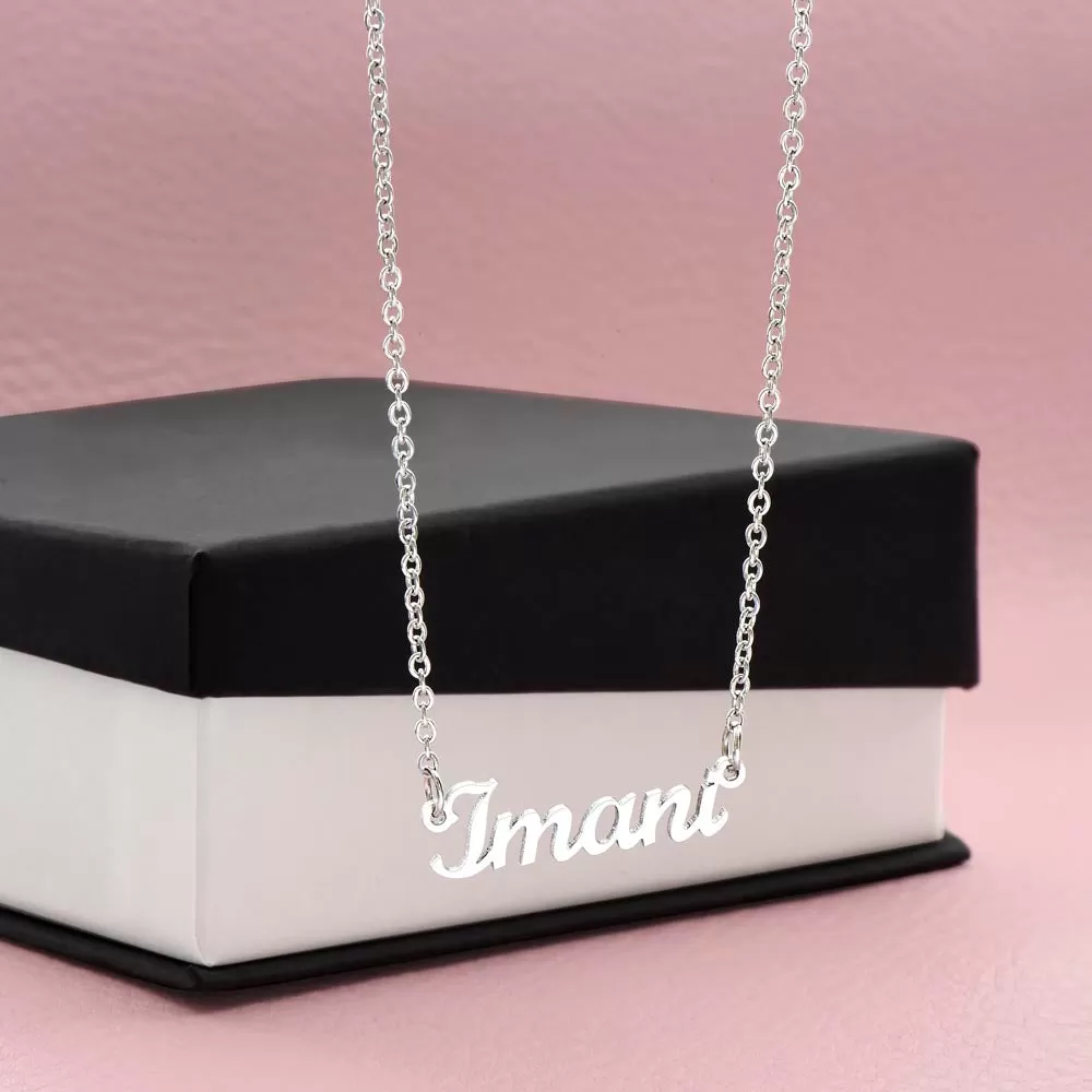 TO MY BESTIE.  PERSONALIZED NAME NECKLACE.  MINIMALIST NECKLACE