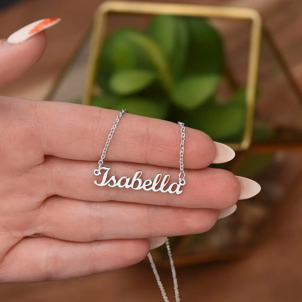 TO MY BESTIE.  PERSONALIZED NAME NECKLACE.  MINIMALIST NECKLACE