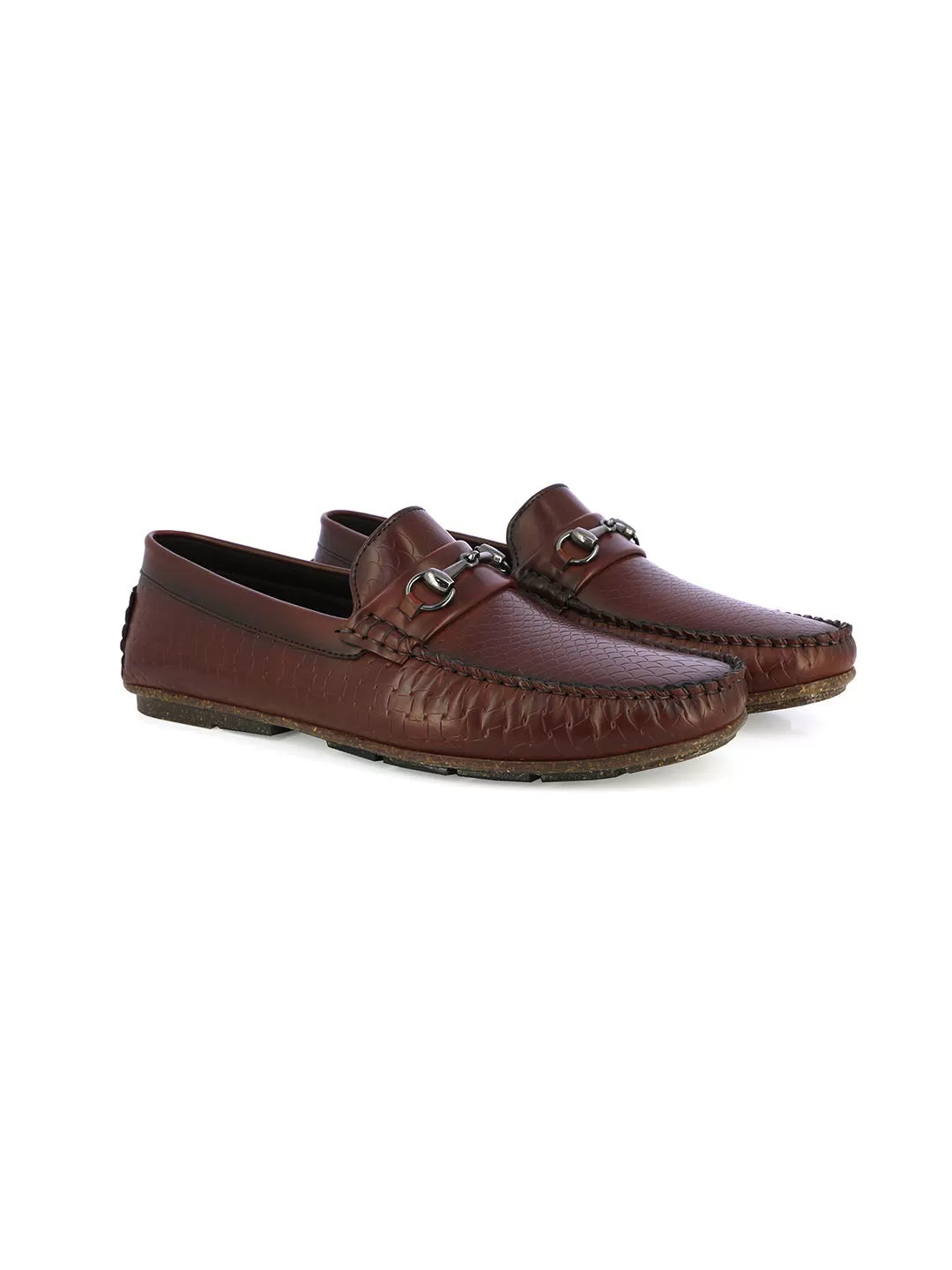 Travis Men's Bordo Formal Loafers